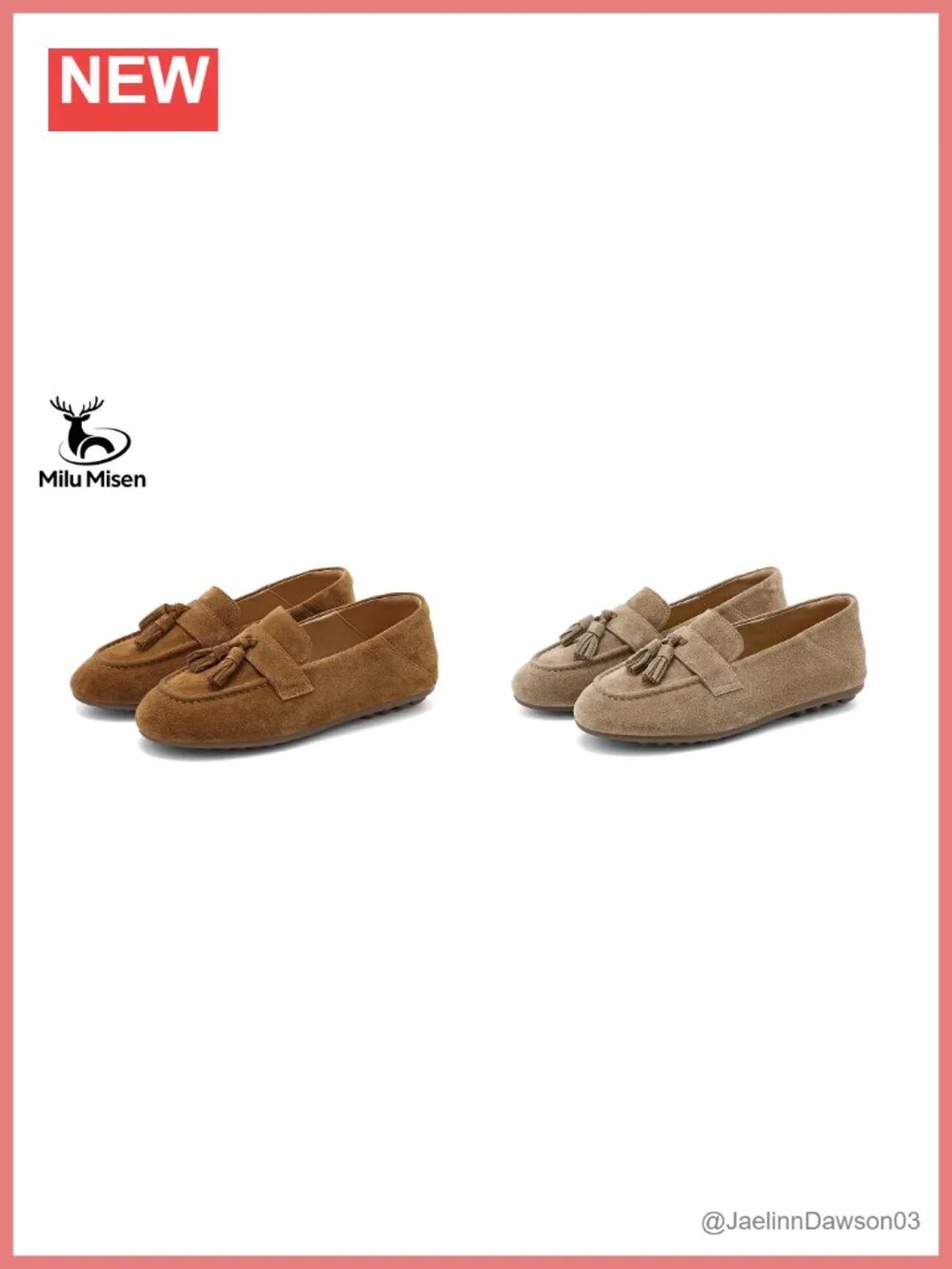 Women's Suede Tassel Driving Loafer Flats Slip On
